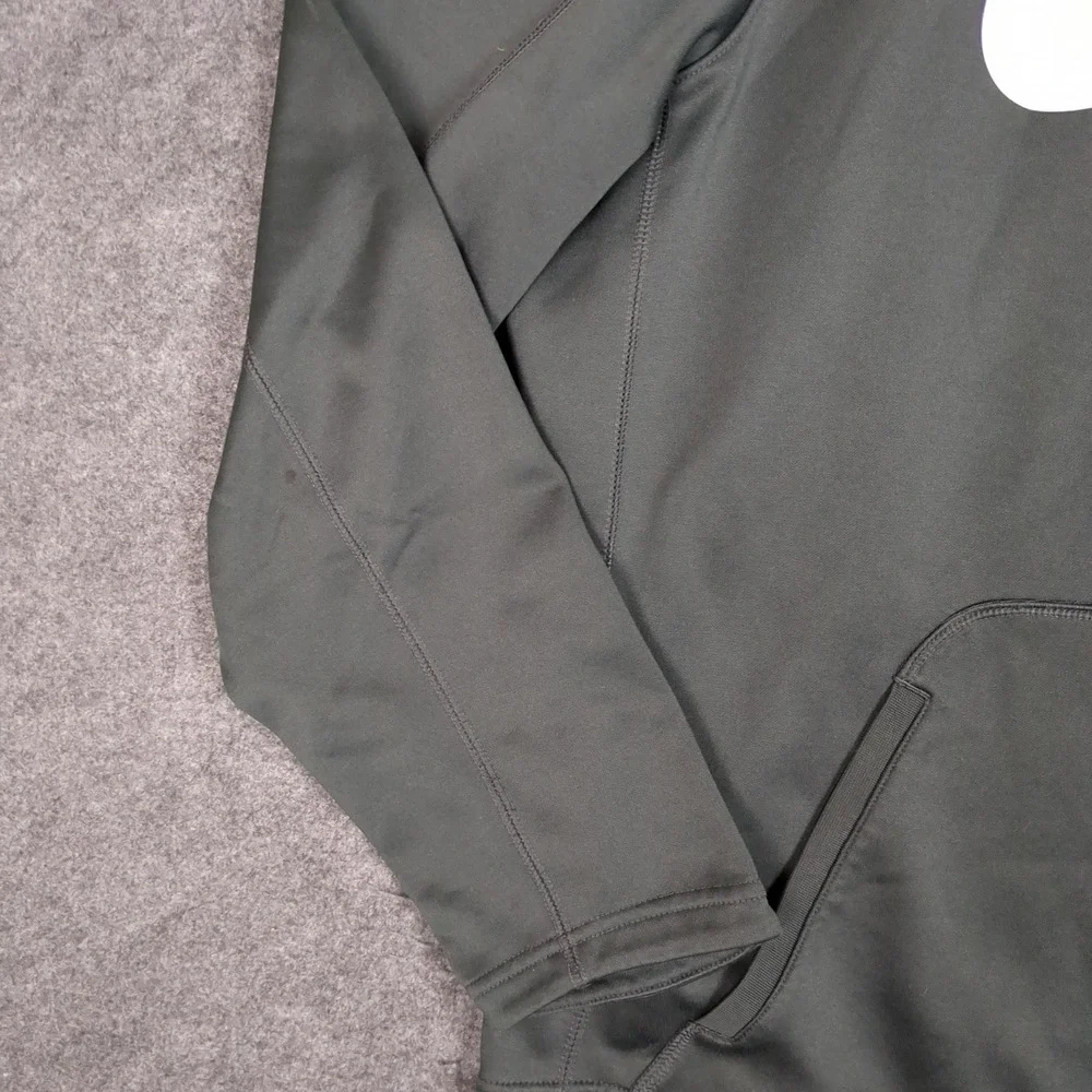 Nike Dri-FIT Fly Mens XL Dark Gray Pullover Hoodie Graphic Swoosh Sweatshirt